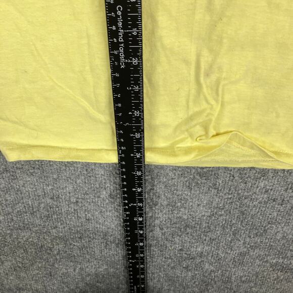 Bruns T-Shirt Mens Size M Yellow Radiant Valley Vitamins Vintage Graphic Tee - Picture 6 of 9